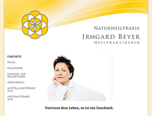 Tablet Screenshot of heilpraktikerin-beyer.de